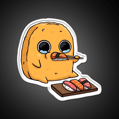 Sad Nugget Sushi Fast Food Led Neon Sign For Burger Place Rgb Color - Shineneon