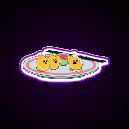 Sad Rangoons Led Neon Sign Chinese Food Rgb Color