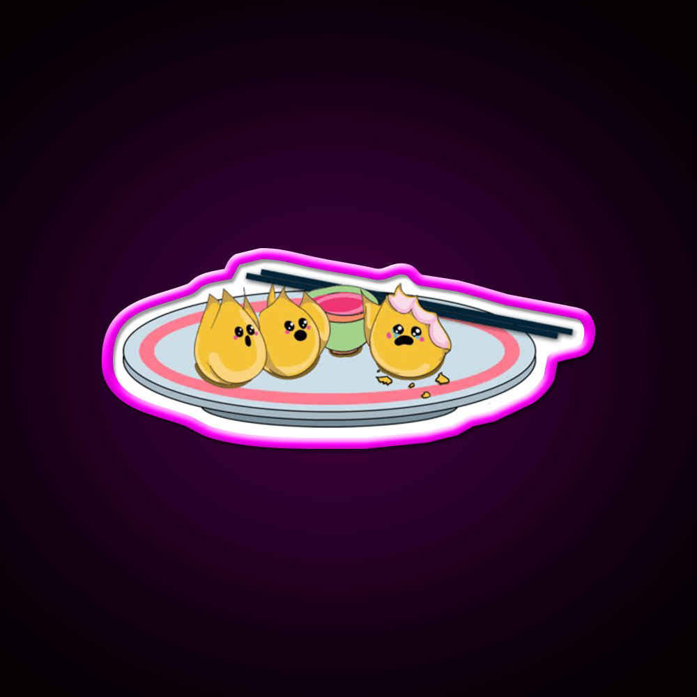 Sad Rangoons Led Neon Sign Chinese Food Rgb Color - Shineneon