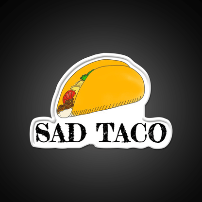 Sad Taco Led Neon Sign Mexican Food Sign Rgb Color - Shineneon