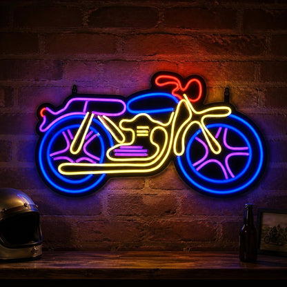 Saddlebag Cruiser Motorcycle Vintage LED Neon Sign - Shineneon