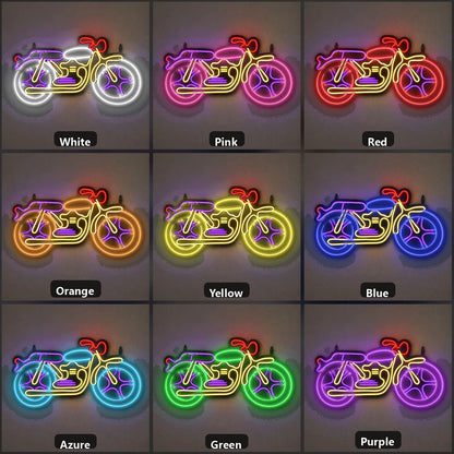 Saddlebag Cruiser Motorcycle Vintage LED Neon Sign - Shineneon
