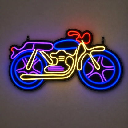 Saddlebag Cruiser Motorcycle Vintage LED Neon Sign - Shineneon