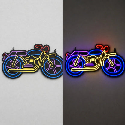 Saddlebag Cruiser Motorcycle Vintage LED Neon Sign - Shineneon