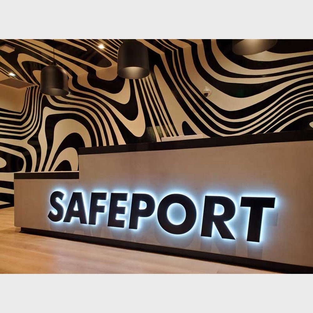 Safeport 3D Backlit Channel Letters Led Light Sign - Shineneon