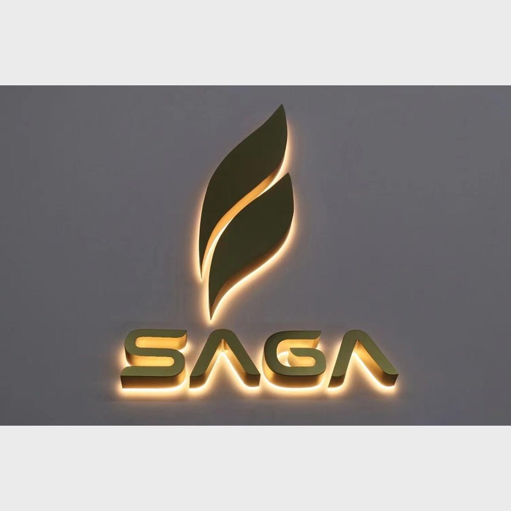 Saga 3D Backlit Channel Letters Led Light Sign - Shineneon