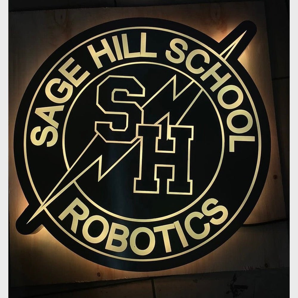 Sage Hill School S H Robotics Acrylic Business Logo Sign - Shineneon
