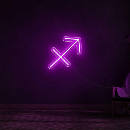 Sagittarius Zodiac Symbol Warm Yellow Led Neon Sign For Modern Home Decor | Shineneon