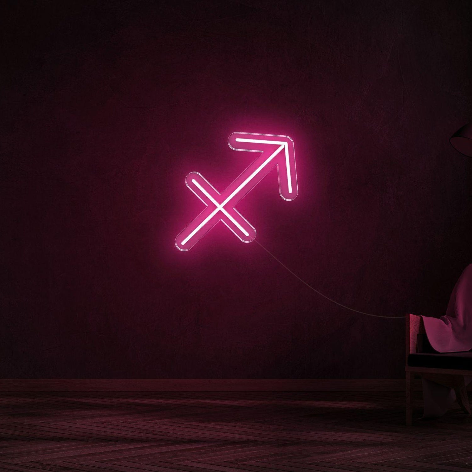 Sagittarius Zodiac Symbol Warm Yellow Led Neon Sign For Modern Home Decor | Shineneon