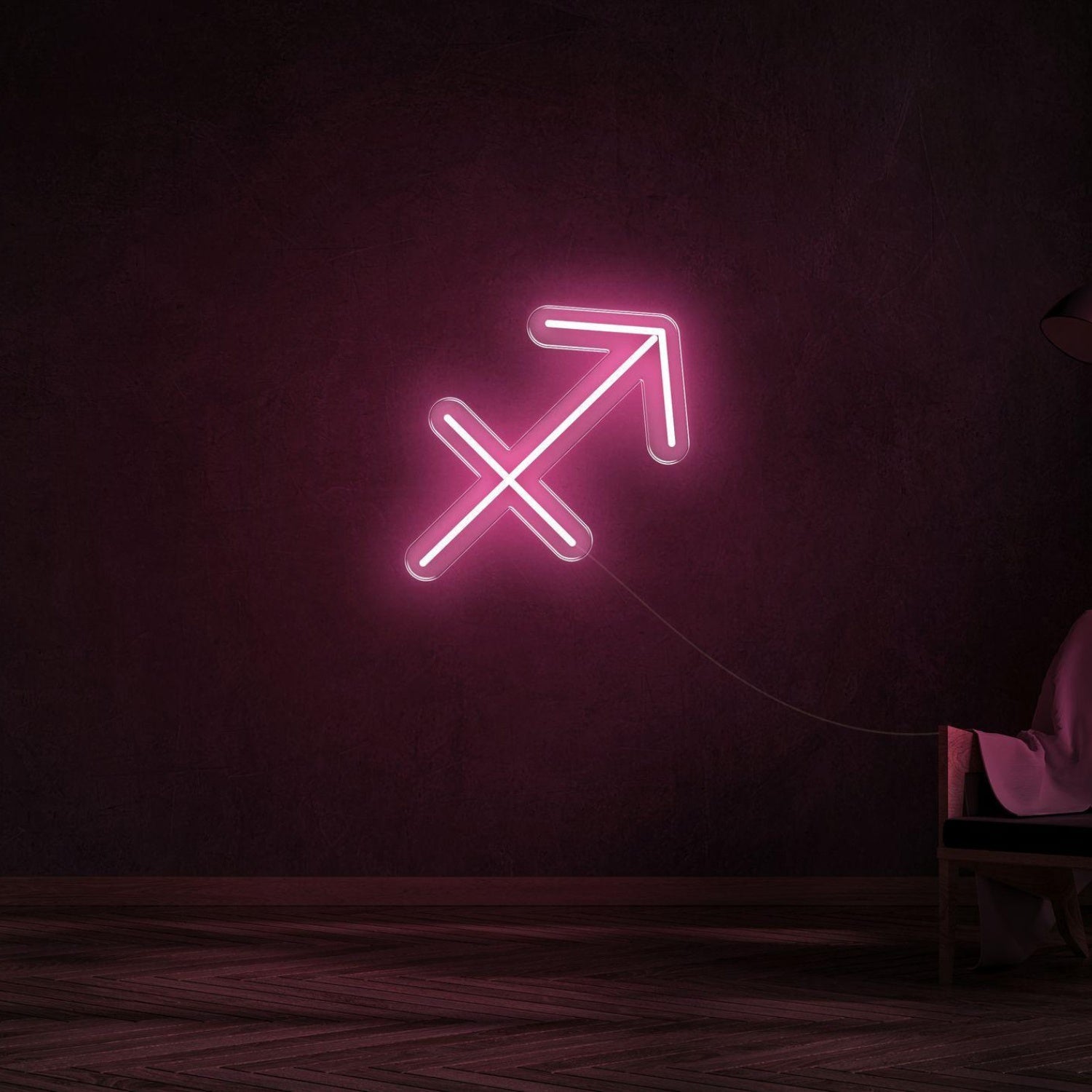 Sagittarius Zodiac Symbol Warm Yellow Led Neon Sign For Modern Home Decor | Shineneon