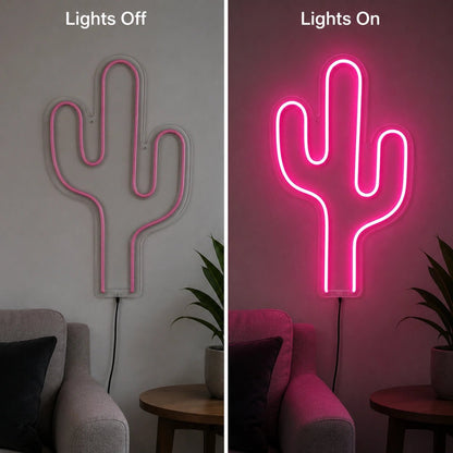 Saguaro Cactus Silhouette LED Neon Sign - Shineneon