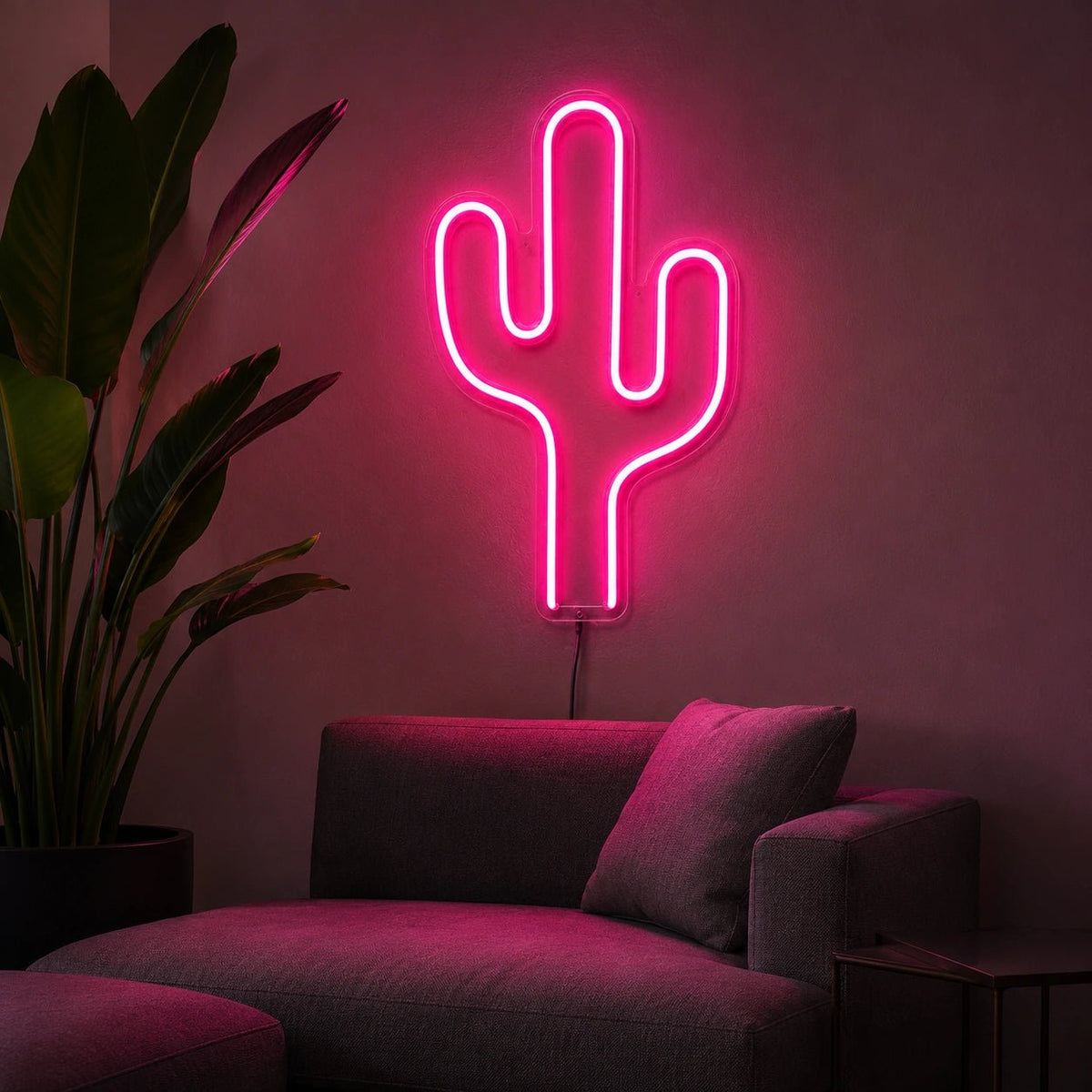 Saguaro Cactus Silhouette LED Neon Sign - Shineneon