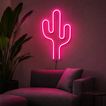 Saguaro Cactus Silhouette LED Neon Sign - Shineneon