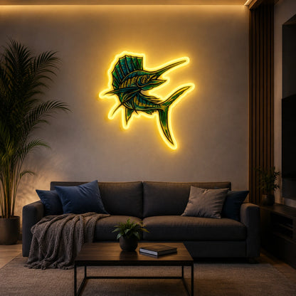 Sailfish LED Neon Sign size image