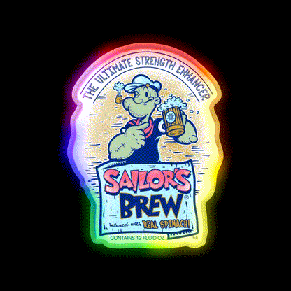 Sailors Brew Beer Bar Decor Led Neon Sign Rgb Color - LED neon sign close-up detail
