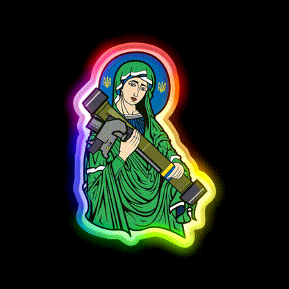 Saint Javelin Cocktail Bar Decor Led Neon Sign Rgb Color - LED neon sign close-up detail
