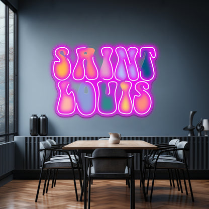 Saint Louis Vibes Artwork Led Neon Signs