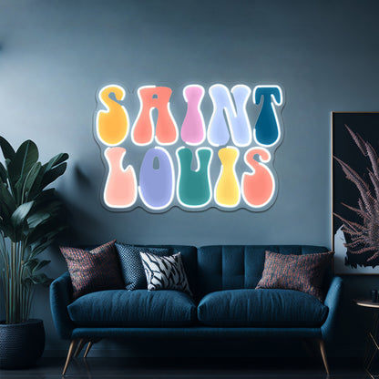 Saint Louis Vibes Artwork Led Neon Signs