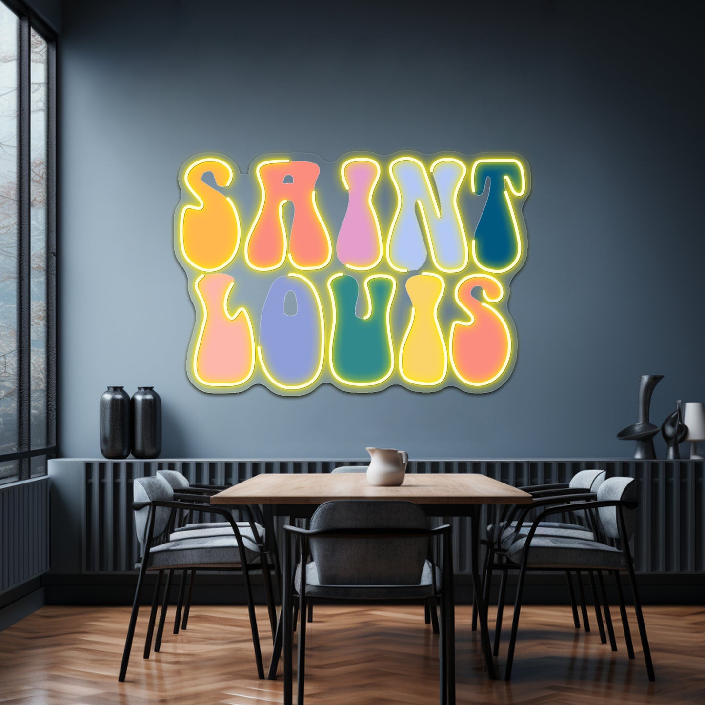 Saint Louis Vibes Artwork Led Neon Signs