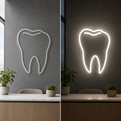 Saint Main LED Neon Sign Garage Man Cave Neon Sign day and night comparison