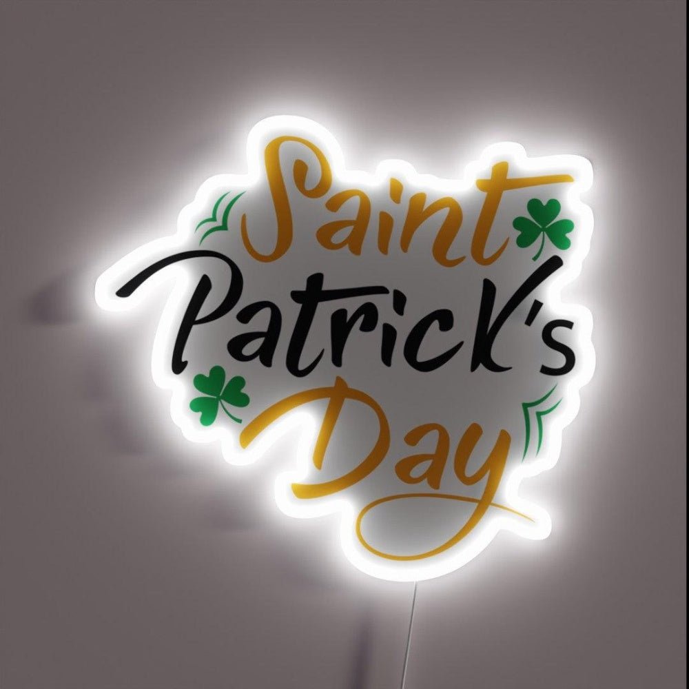 Saint Patricks Day Cute Holiday Irish Gift Rgb Led Neon Sign - Shineneon