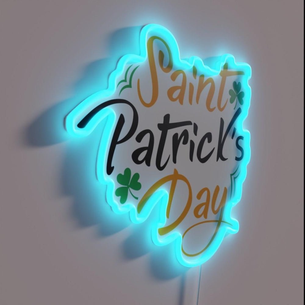 Saint Patricks Day Cute Holiday Irish Gift Rgb Led Neon Sign - Shineneon