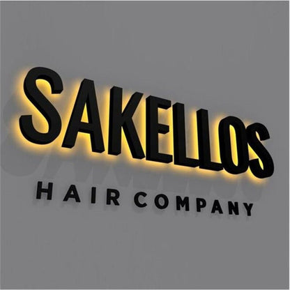 Sakellos Studio 3D Backlit Channel Letters Led Light Sign - Shineneon