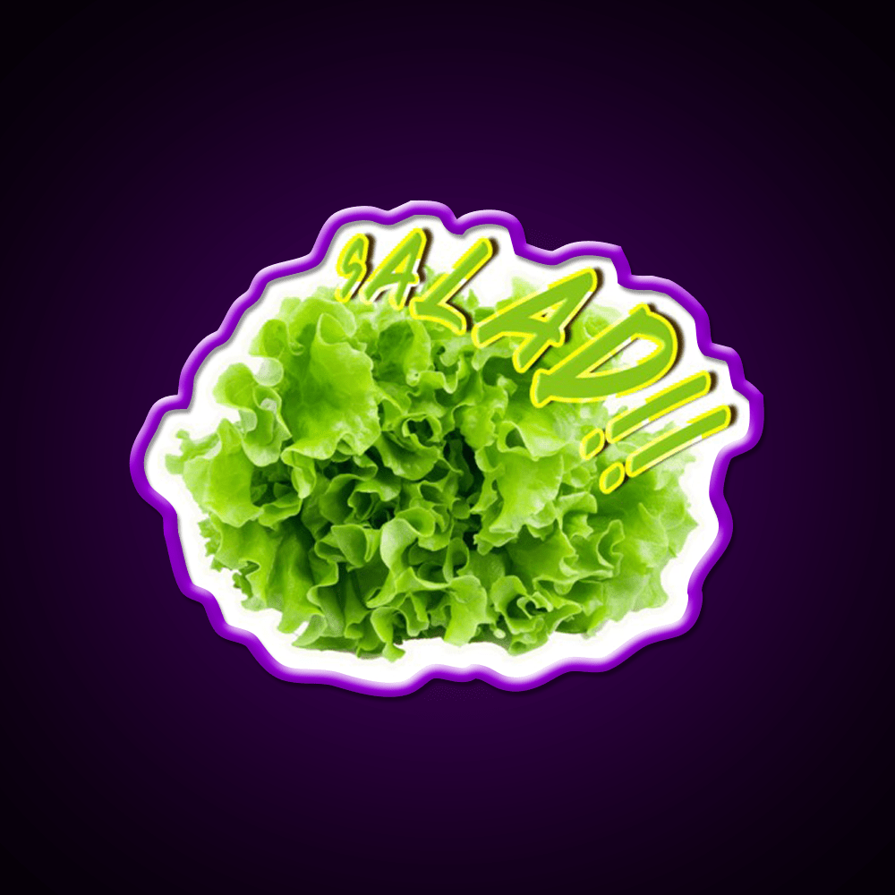 Salad Vegetable Fast Food Led Neon Sign For Burger Place Rgb Color - Shineneon