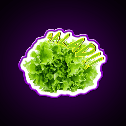 Salad Vegetable Fast Food Led Neon Sign For Burger Place Rgb Color - Shineneon