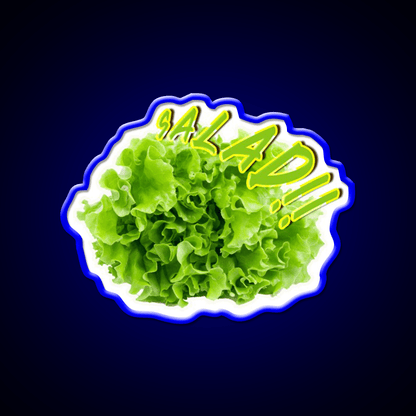 Salad Vegetable Fast Food Led Neon Sign For Burger Place Rgb Color - Shineneon