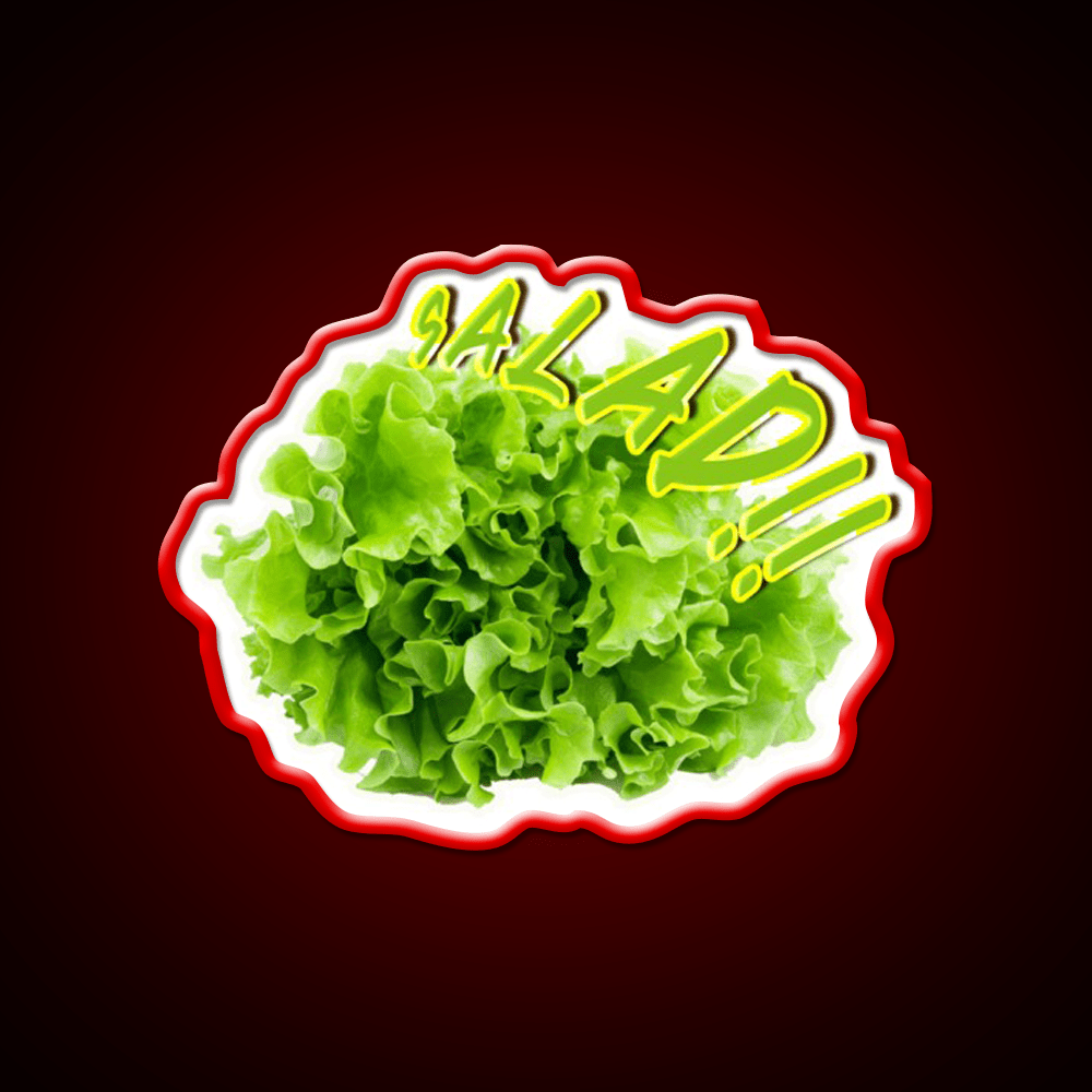 Salad Vegetable Fast Food Led Neon Sign For Burger Place Rgb Color - Shineneon