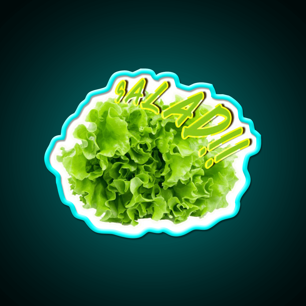 Salad Vegetable Fast Food Led Neon Sign For Burger Place Rgb Color - Shineneon