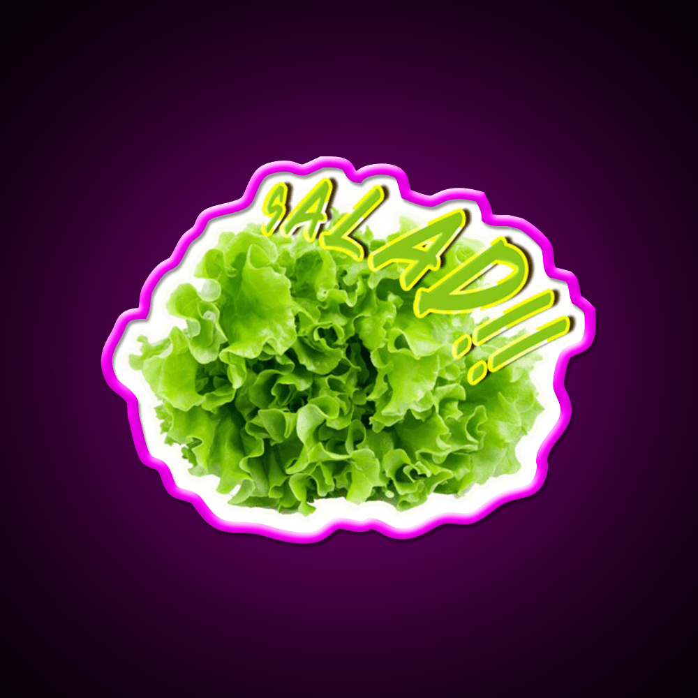Salad Vegetable Fast Food Led Neon Sign For Burger Place Rgb Color - Shineneon