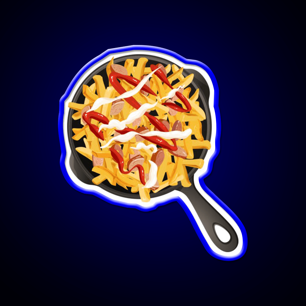 Salchipapa In A Pan Snack Food Led Neon Sign Rgb Color - Shineneon