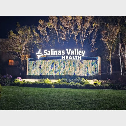 Salinas Vally Health 3D Frontlit And Backlit Channel Letter Led Light Sign - Shineneon