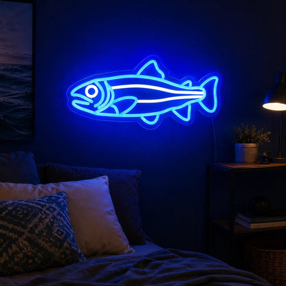 Salmon Fish Man Cave LED Neon Sign - Shineneon