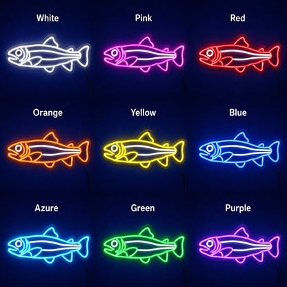 Salmon Fish Man Cave LED Neon Sign - Shineneon