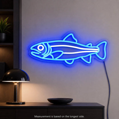 Salmon Fish Man Cave LED Neon Sign - Shineneon