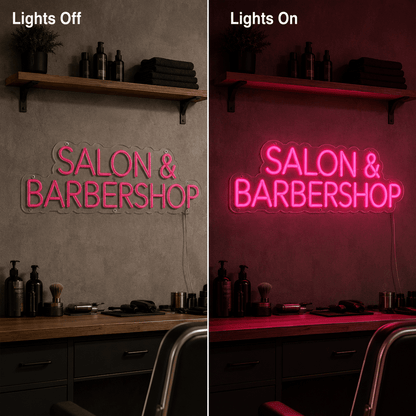 Salon And Barbershop LED Neon Sign - Shineneon