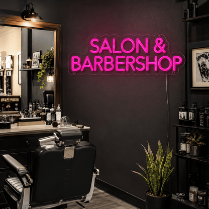 Salon And Barbershop LED Neon Sign - Shineneon