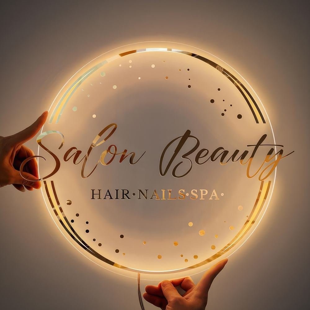 Salon Beauty Acrylic Business Logo Sign - Shineneon