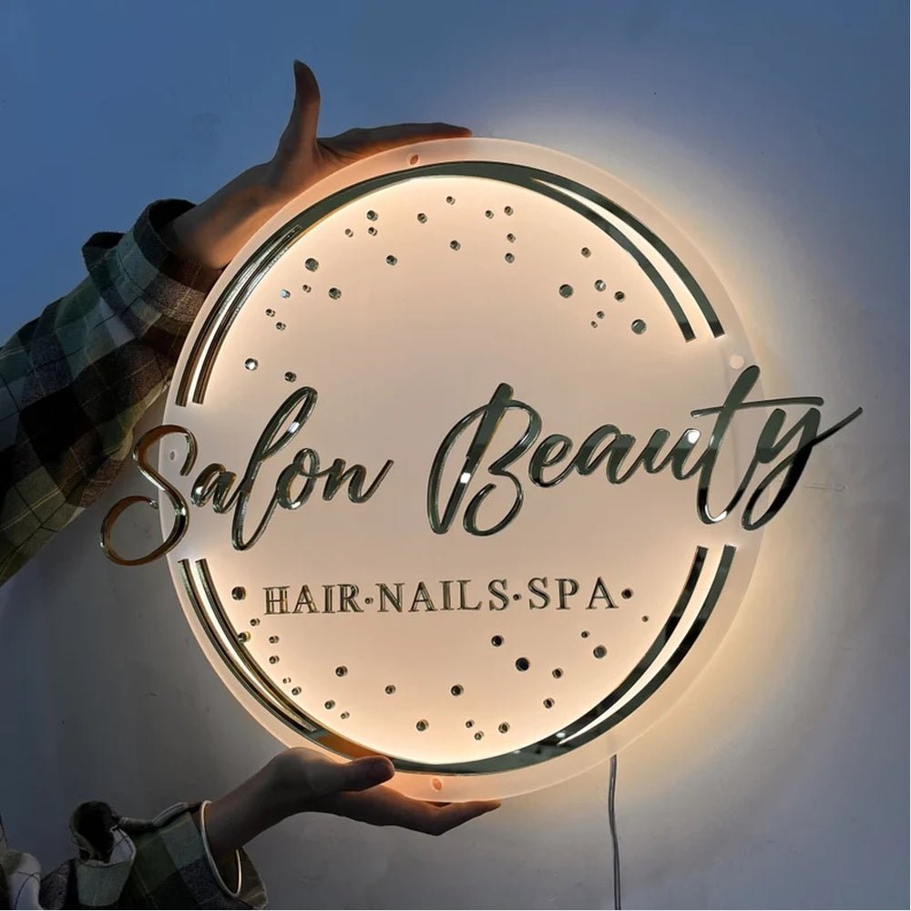 Salon Beauty Spa Acrylic Business Logo Sign - Shineneon