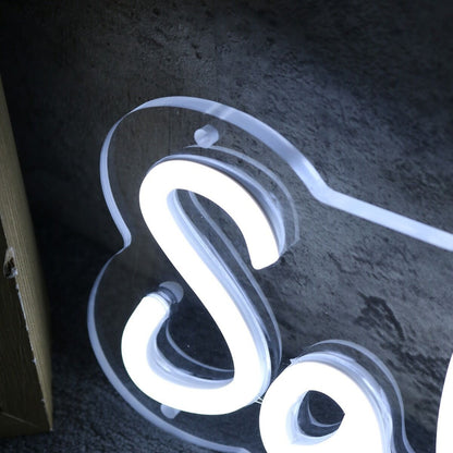Salon Sage White Led Neon Sign | Shineneon