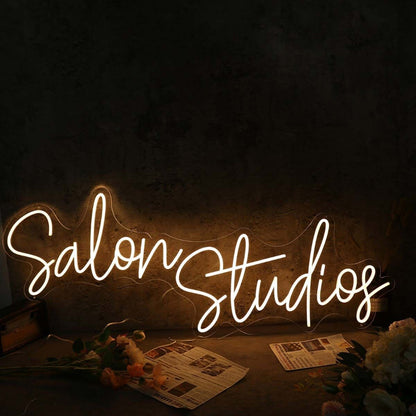 Salon Studios Yellow Led Neon Sign - Shineneon