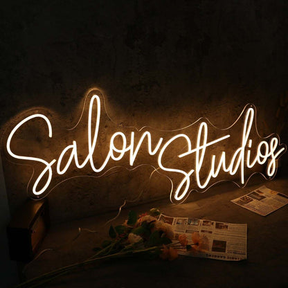 Salon Studios Yellow Led Neon Sign - Shineneon
