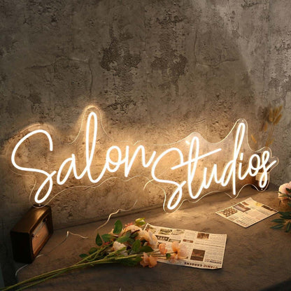 Salon Studios Yellow Led Neon Sign - Shineneon