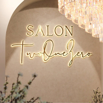 Salon Twoonezero 3D Backlit Channel Letters Led Light Sign - Shineneon