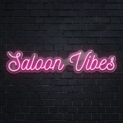 Salon Vibes On A Brick Wall Decor LED Neon Sign - 01 Original Product Image