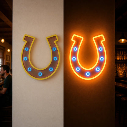 Saloon Horseshoe Vintage LED Neon Sign - Shineneon
