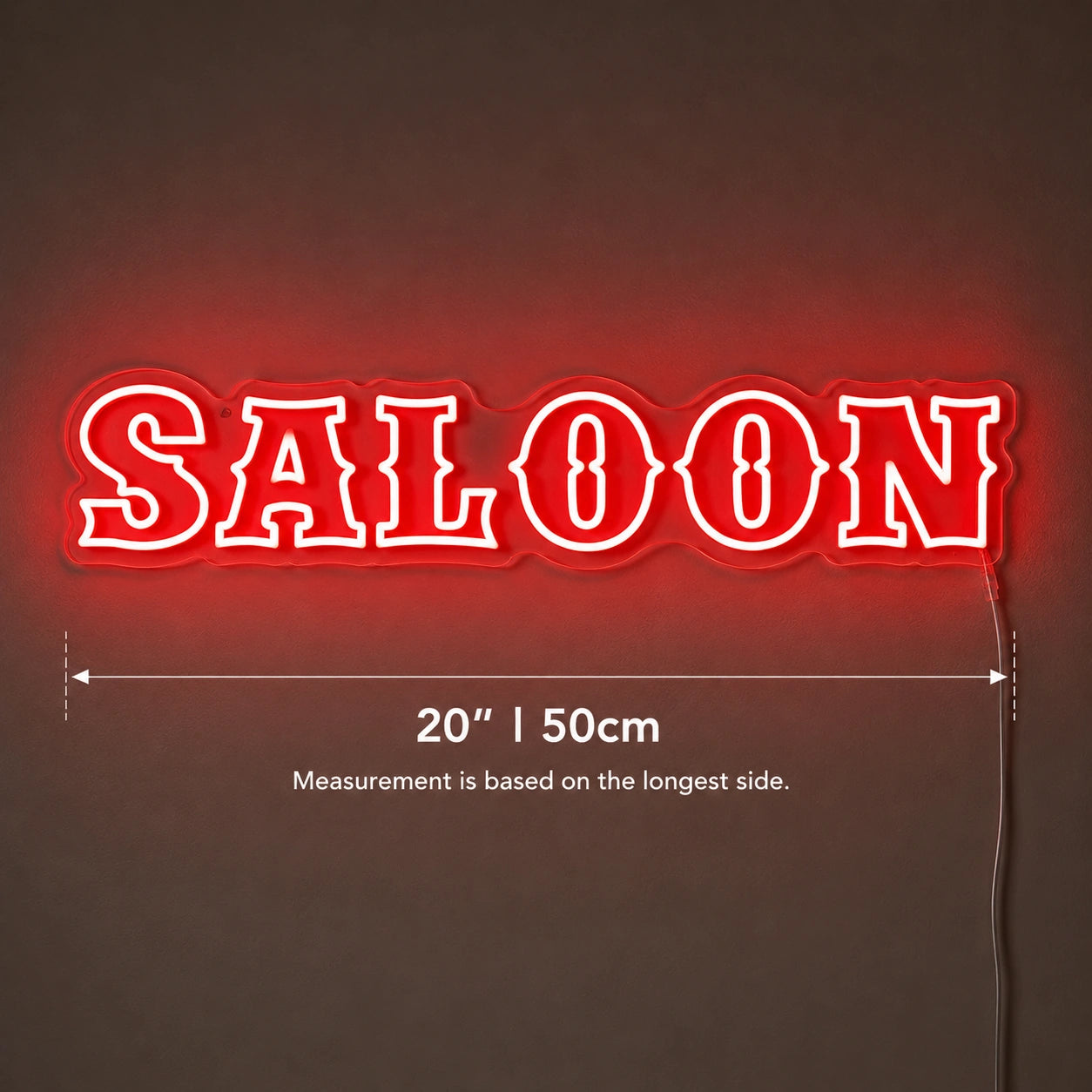 Saloon Wall Neon Sign LED Neon Sign size image